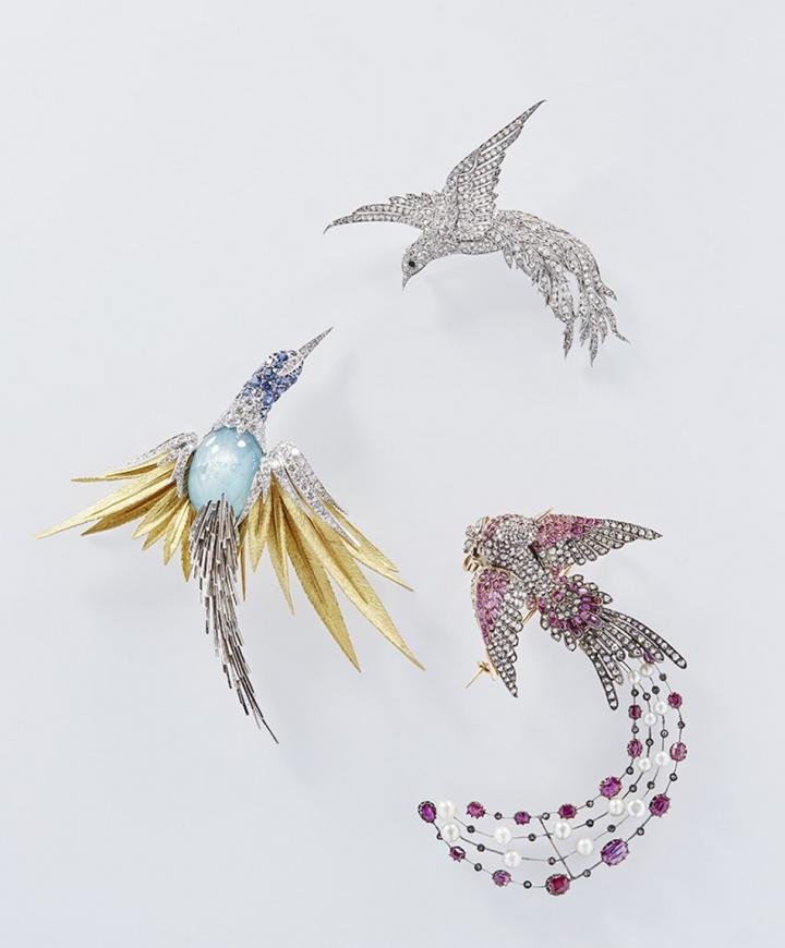 Birds brooches Van Cleef & Arpels Collection, Sterlé, Boivin. Photo: Benjamin Chelly