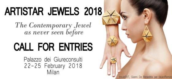 Artistar Jewels 2018 Call for Entries is now open