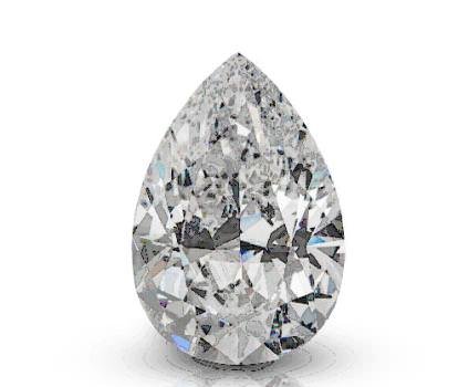 An exclusive diamond (30-carat-plus pear shape, top colour, loupe-clean) shown at the fair, by RDH Diamonds.
