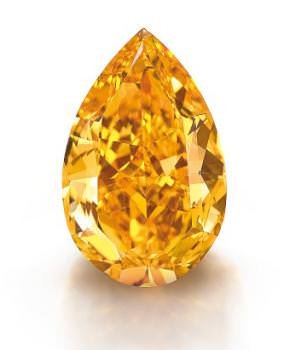 The Orange, world auction record for an orange diamond, US,540,000 - Geneva