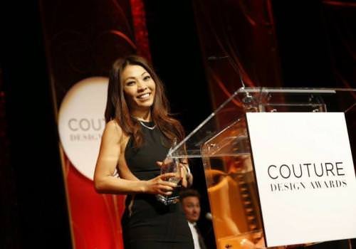  Nam Cho receiving her Couture Design Award