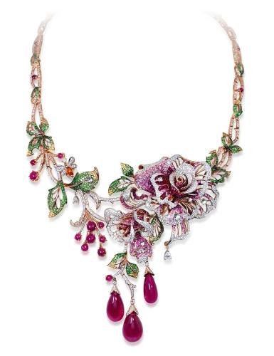 Multi-gem necklace by Blue River.