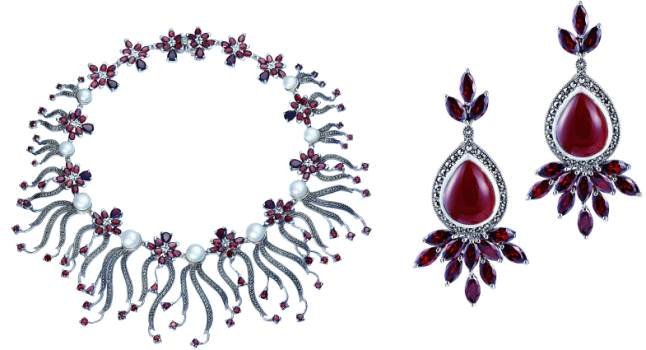 Necklace by Seven Stars Industries & VBP International Earrings