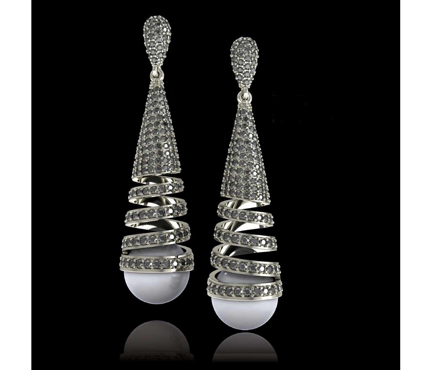Earrings by Almaz Holding