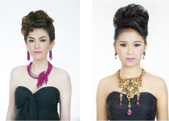 Beauty Gems, Ploi Thai Jewelry Creation Best Design (left) Dhevan Dara, Ploi Thai Jewelry Creation Best Design (right)