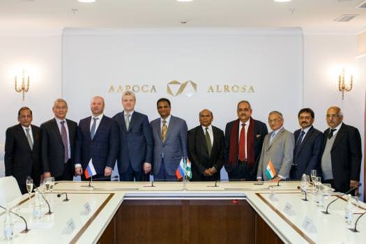 Alrosa & GJEPC Officialsat the MoU signing ceremony