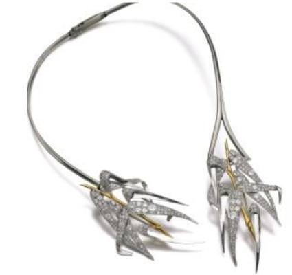 Hinged torque necklace by Suzanne Belperron