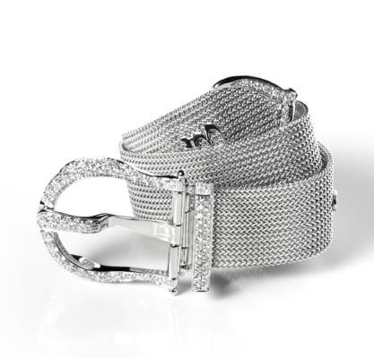 Bizzotto Gioielli - Fibbia bracelet in 18Kt white gold with diamonds