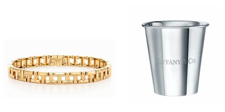  T True bracelet in 18k yellow gold & sterling silver Cup