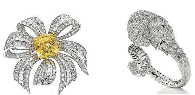 Brooch by Picchiotti & Ring by Roberto Coin.