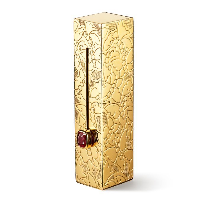 Vanarp lipstick holder, 1954, yellow gold, ruby, Van Cleef & Arpels Collection
