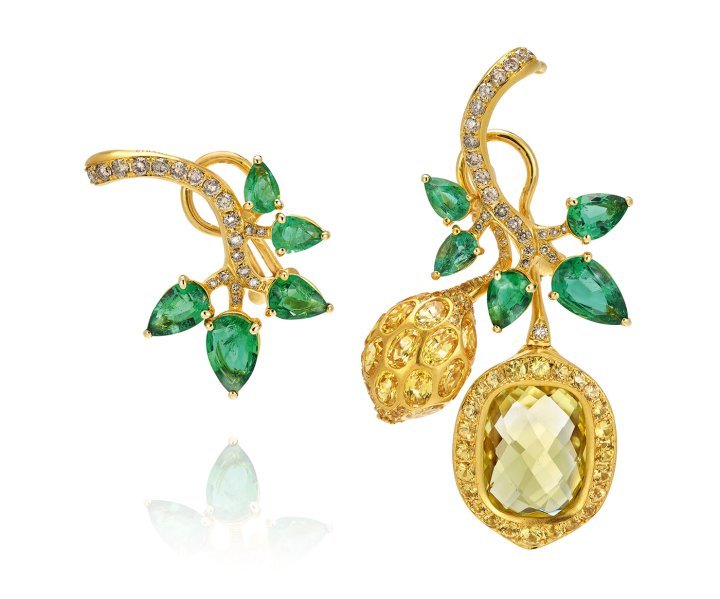 Earrings from the Revoir Palerme high jewellery collection