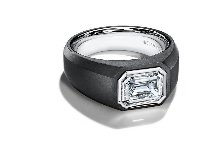 The Charles Tiffany Setting, the first men's engagement ring ©Tiffany