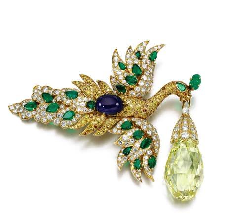  The “Walska Briolette Diamond” Brooch, created by Van Cleef & Arpels