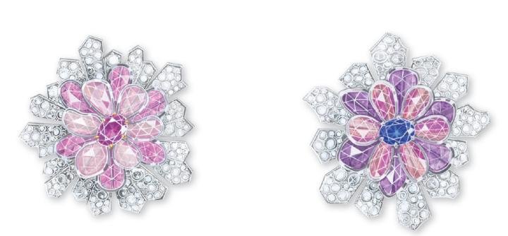 Laurier rose clip