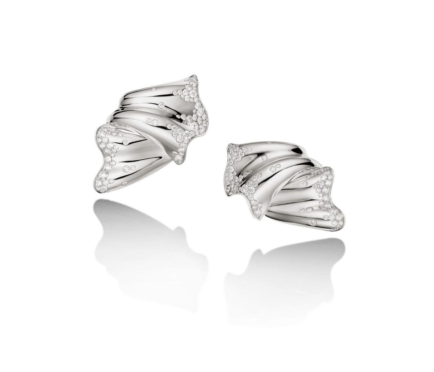 Ribbon Earrings by Fawaz Gruosi