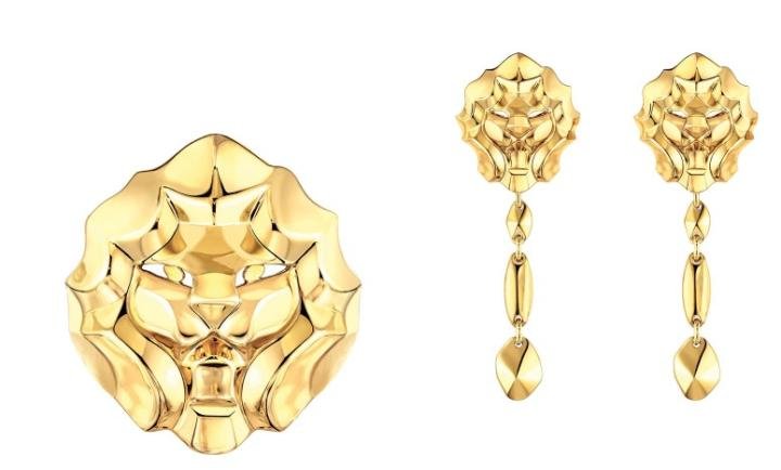 CHANEL Sous le Signe du Lion ring & earrings