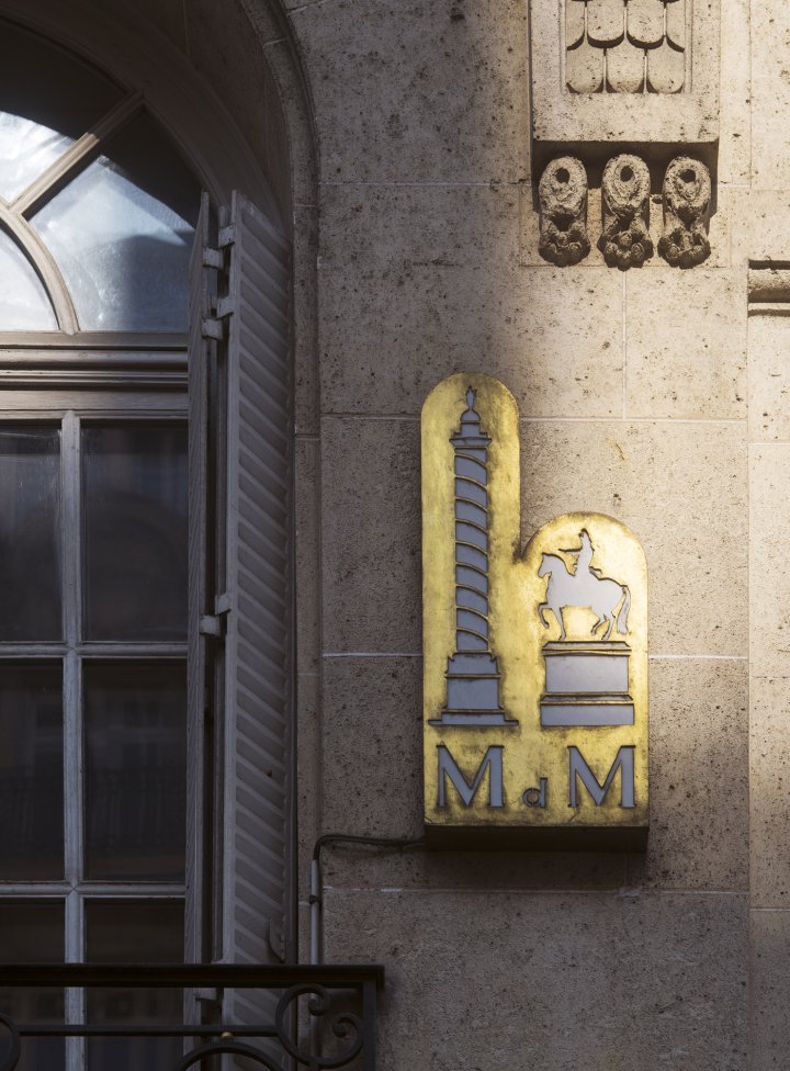 Detail from the façade of the only Mellerio dits Meller store in the world, in Paris, by Place Vendôme.