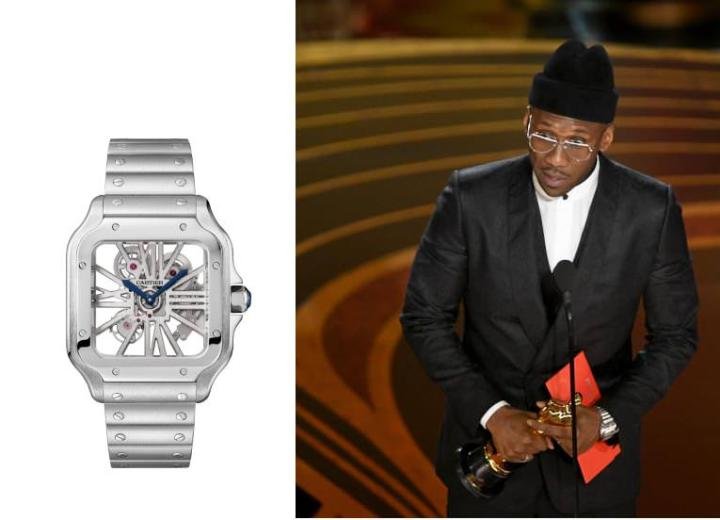 Santos de Cartier Skeleton watch, large model, steel