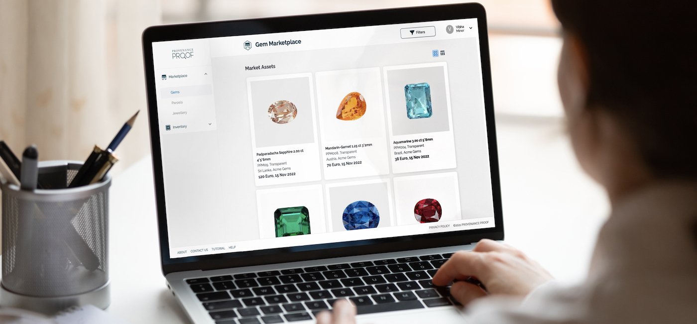 Provenance Proof: a new marketplace for gemstone professionals