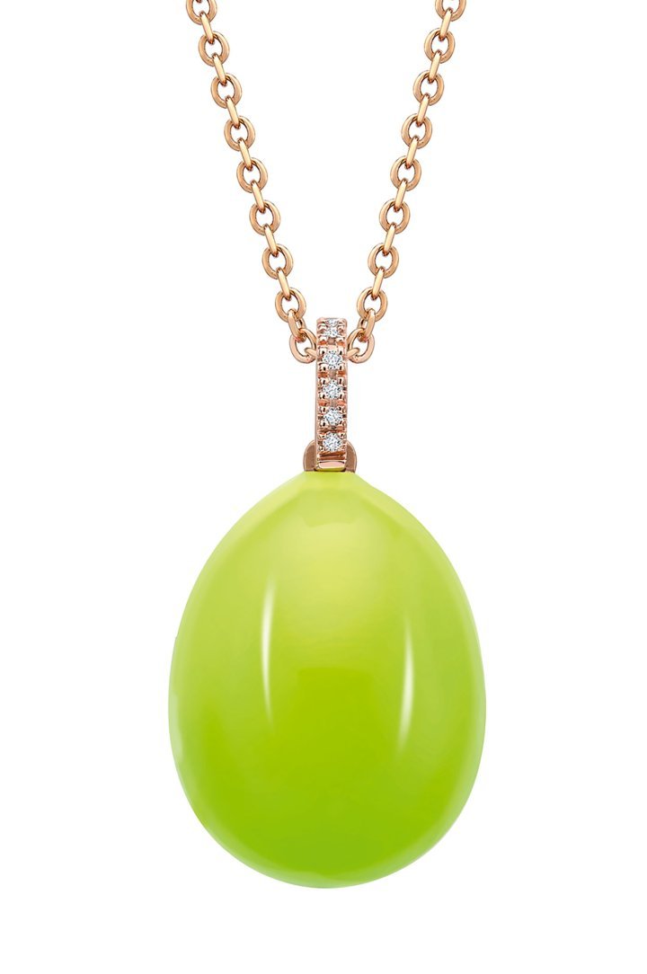 Fabergé Essence neon egg pendant 