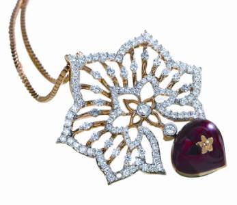Diamond and ruby jewellery by II JS participant Priority Jewels.