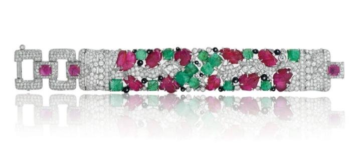 Cartier Magnificent Art Deco Multi-gem ‘Tutti Frutti' Bracelet