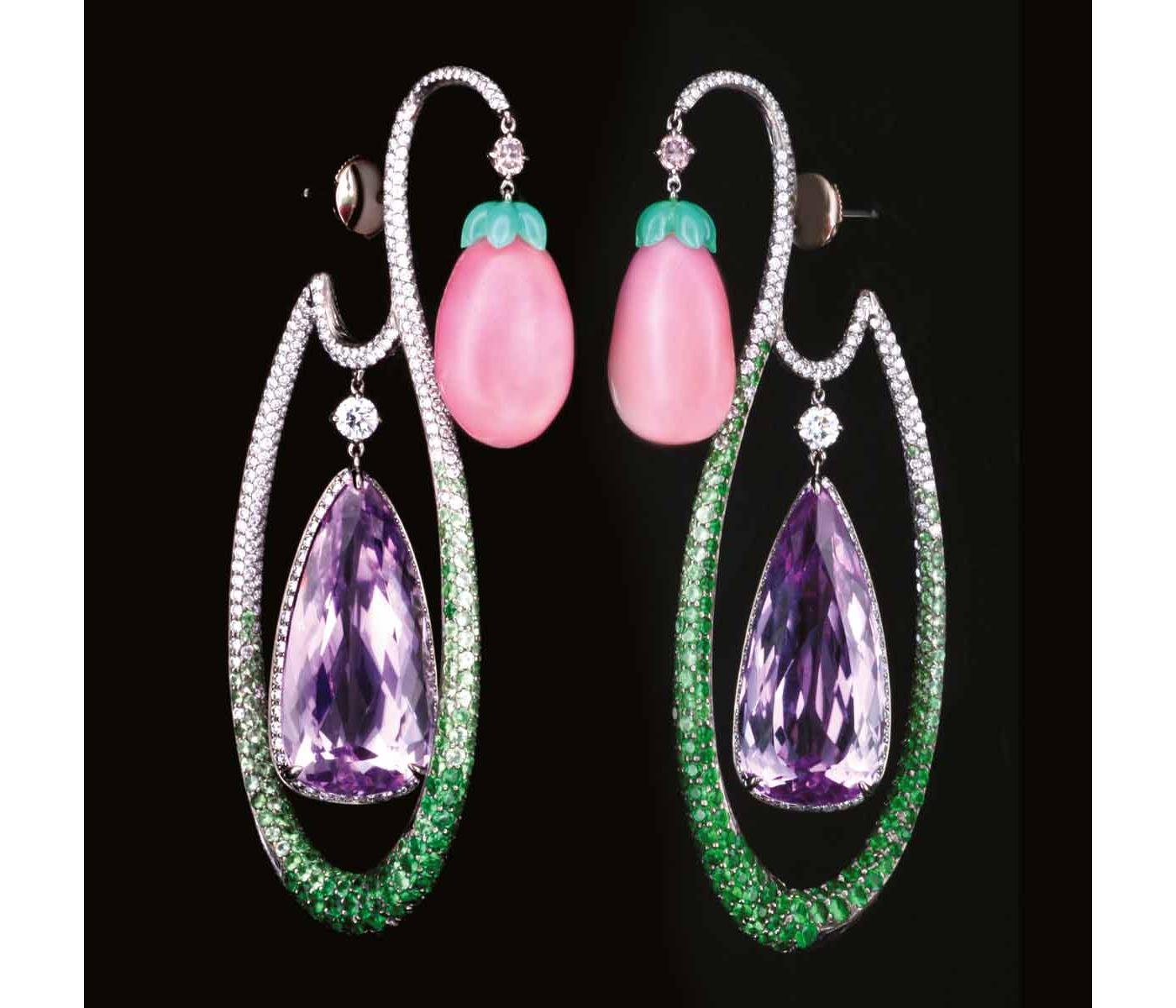 Earrings by Wallace Chan