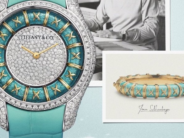 Tiffany & Co. reimagines its iconic Paillonné Enamel Bangles in a watch