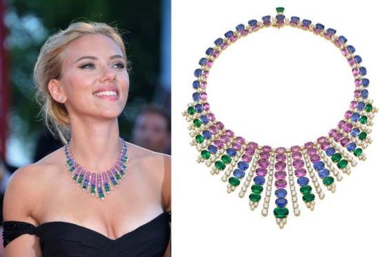 Scarlett Johansson chose to wear Bulgari