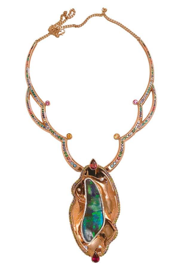 “Tornasol” necklace by Jaime Moreno