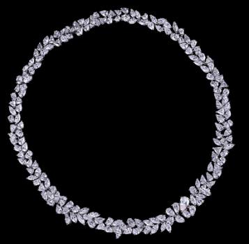 A diamond necklace from the Scintilla brand of fine jewellery, by Trau Bros.